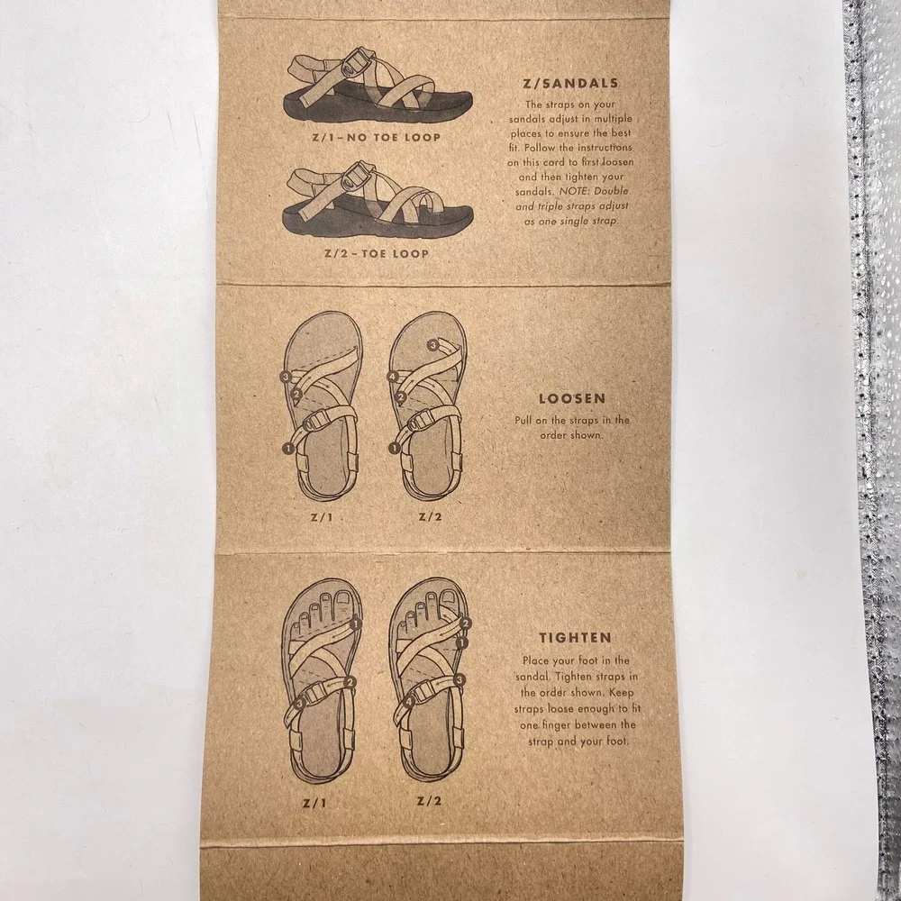 Chaco Men Z/Volv 2 Sandals 10 NWOB Traction Pinecone Strappy Hiking J106583